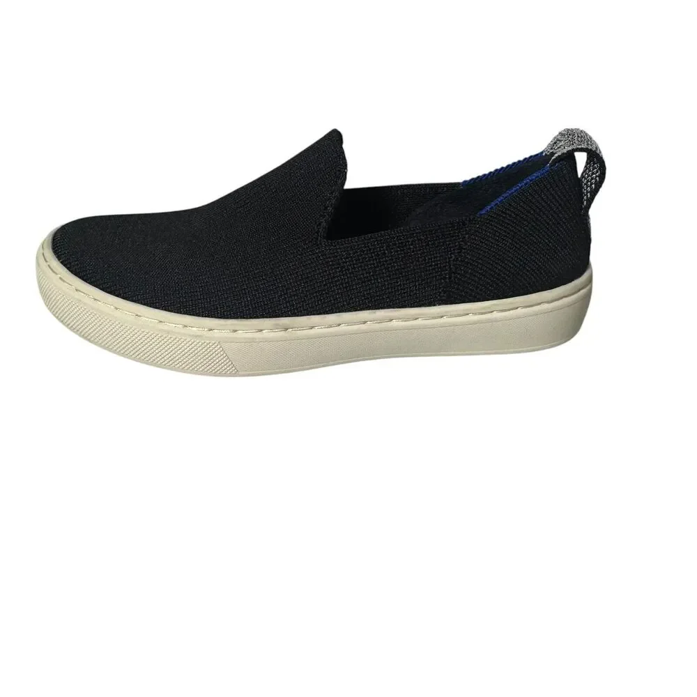 Rothy's Kids Sneaker Black Girls US 13 EU 31 Knit Fabric Slip On Play Shoes
